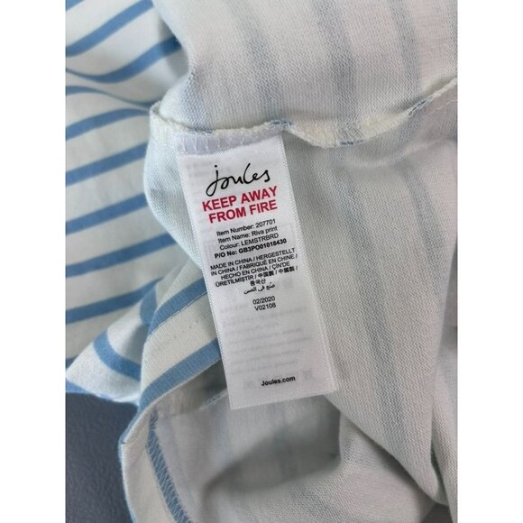 Joules women's size‎ 10 sleeveless 100% cotton lemon striped shift dress casual - Picture 7 of 8